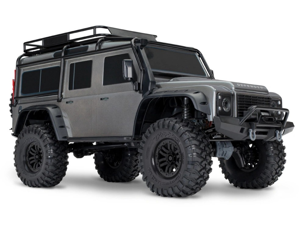 Traxxas TRX-4® 1/10 Trail Crawler Land Rover Defender Silver RTR (XL-5 HV & TQi 2.4GHz)