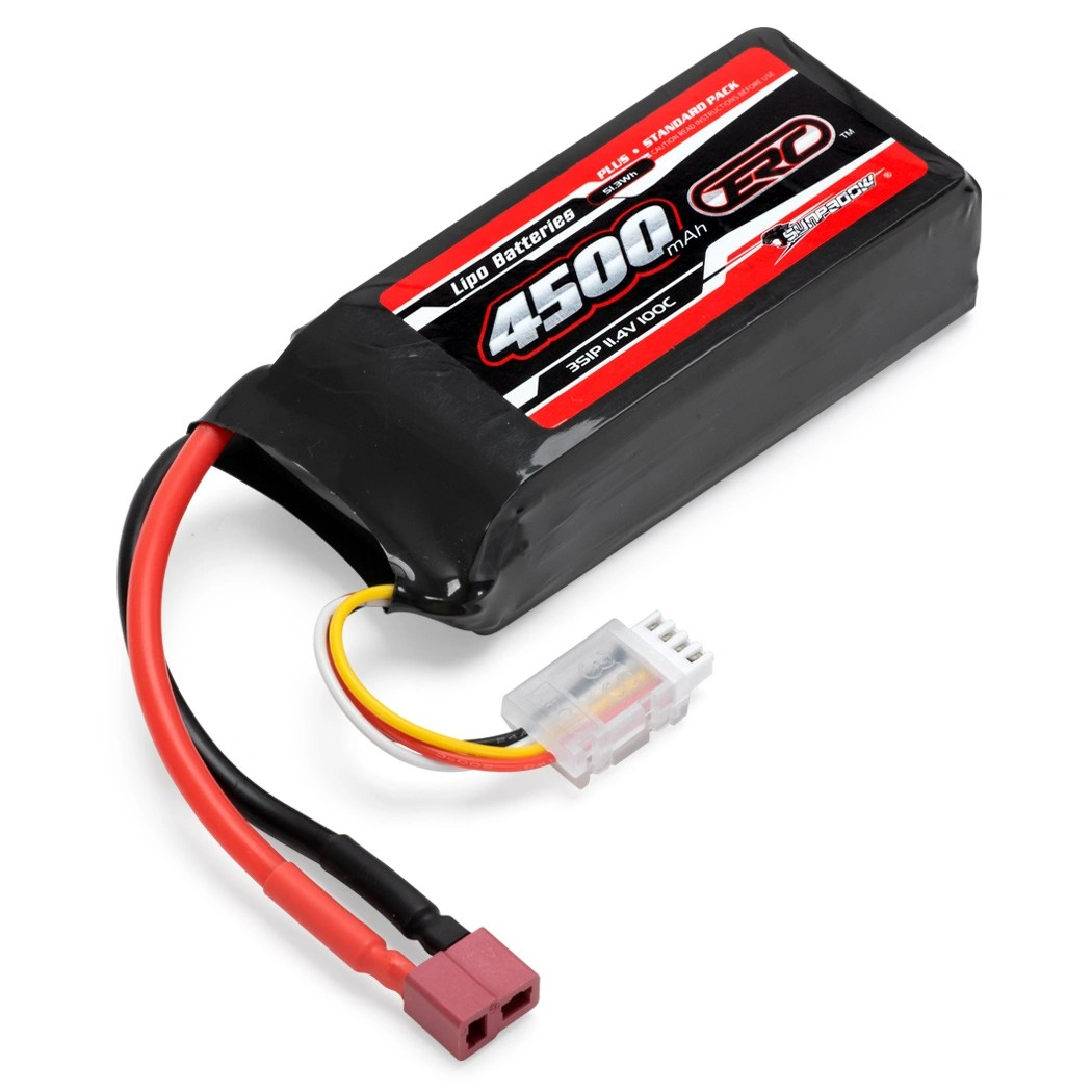 SUNPADOW Li-Po Battery 3S 11,4V 4500mAh 100C HV T-Connector