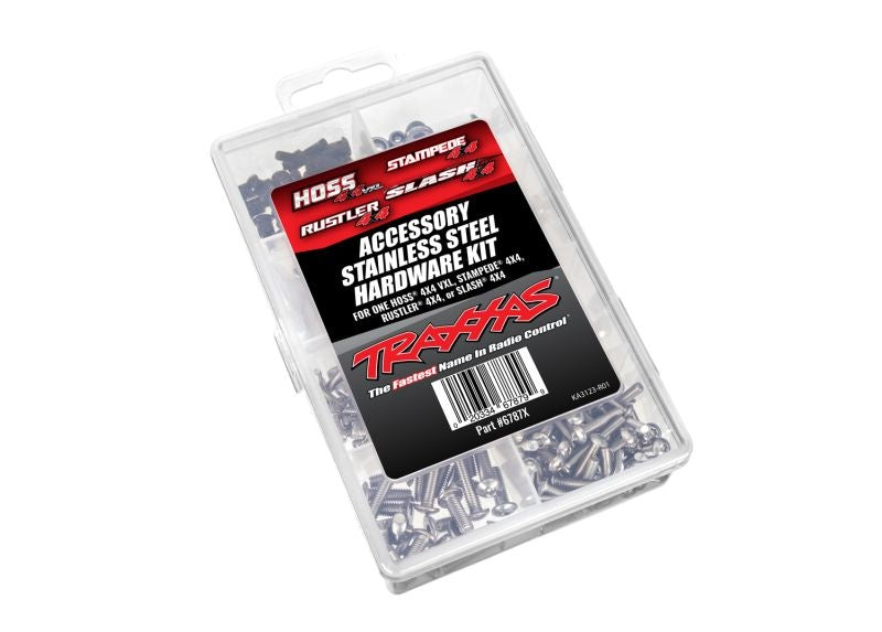 Traxxas 4X4 Stainless Steel Hardware Kit για Slash 4x4 / Rustler 4x4 / Stampede 4x4 / Hoss 4x4