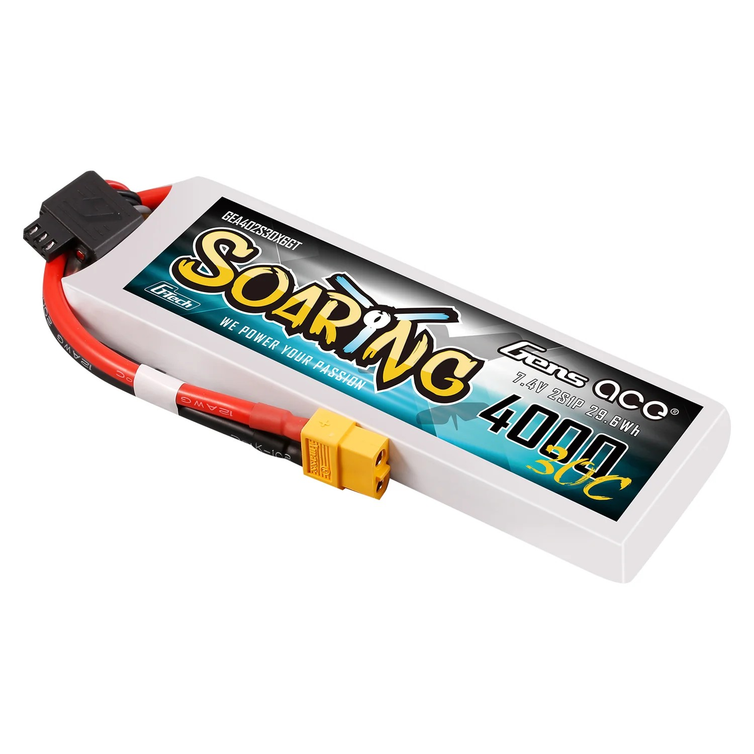 Gens ace Soaring Series 4000mAh 2S 7.4V 30C LiPo XT60 – G-Tech Μπαταρία για 1/10 RC