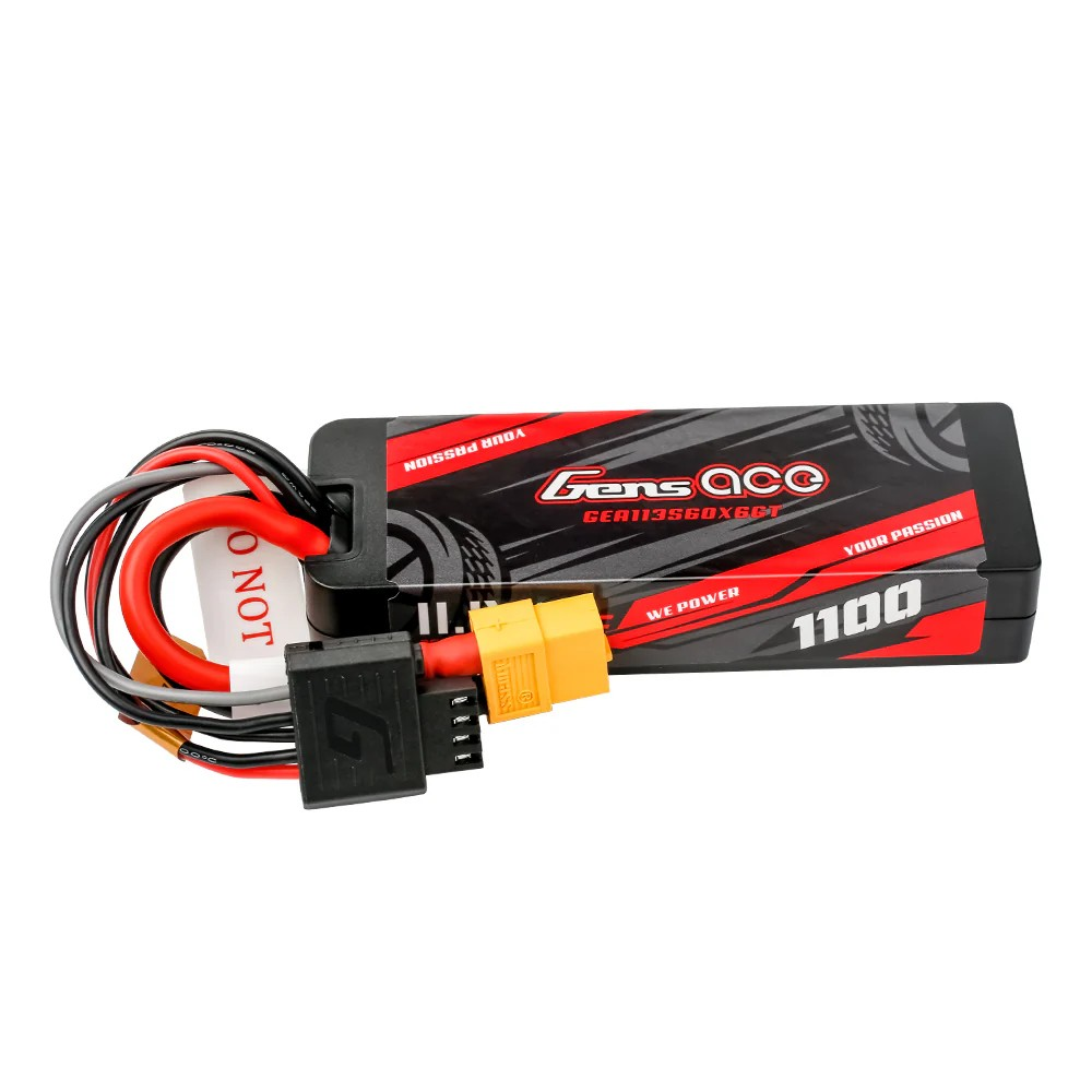 Gens ace G-Tech 1100mAh 11.1V 60C 3S HardCase GRP-76 LiPo Battery με XT60 Plug
