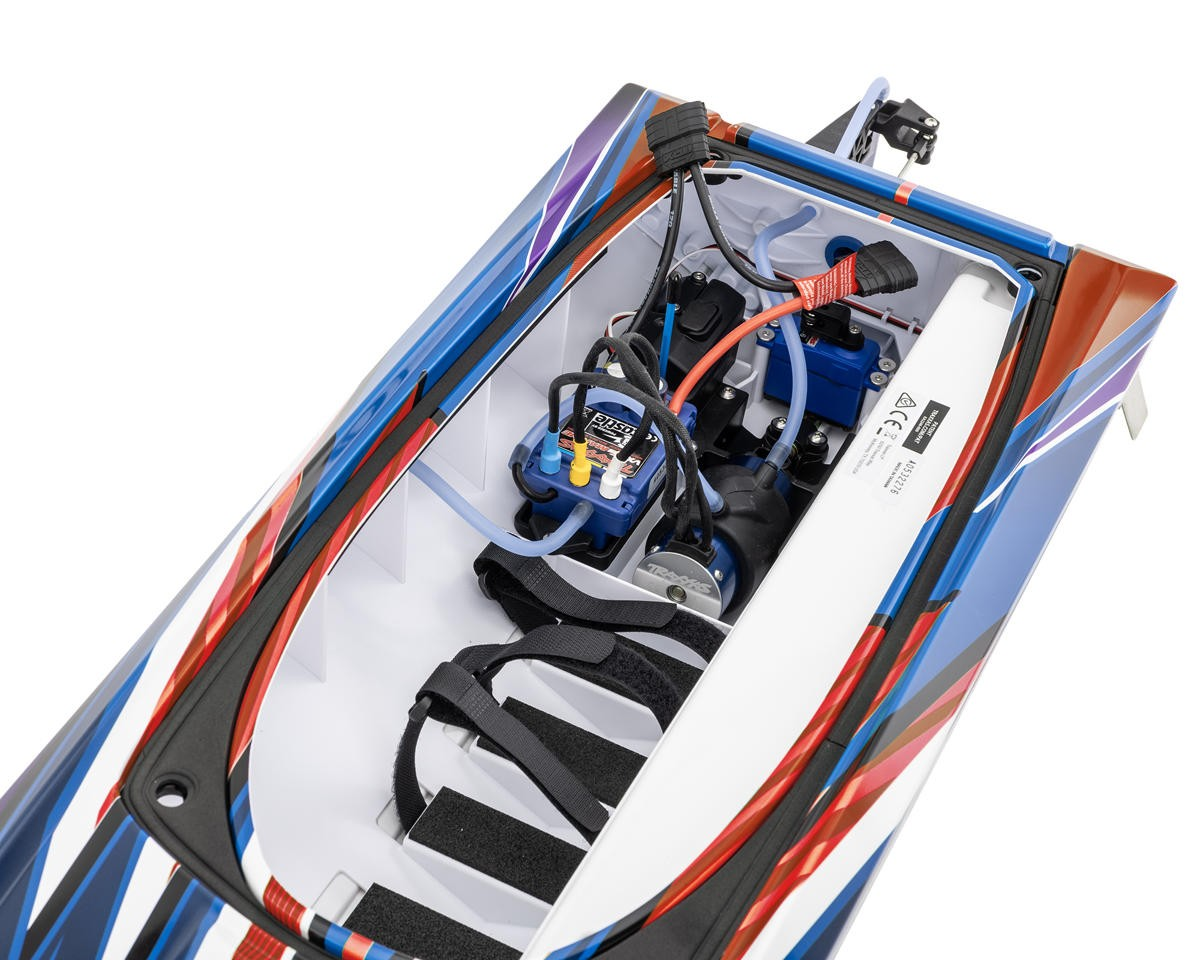 Traxxas Spartan® SR 6S High Performance Brushless RTR Race Boat (Red) w/TQi™ 2.4GHz Radio & TSM®