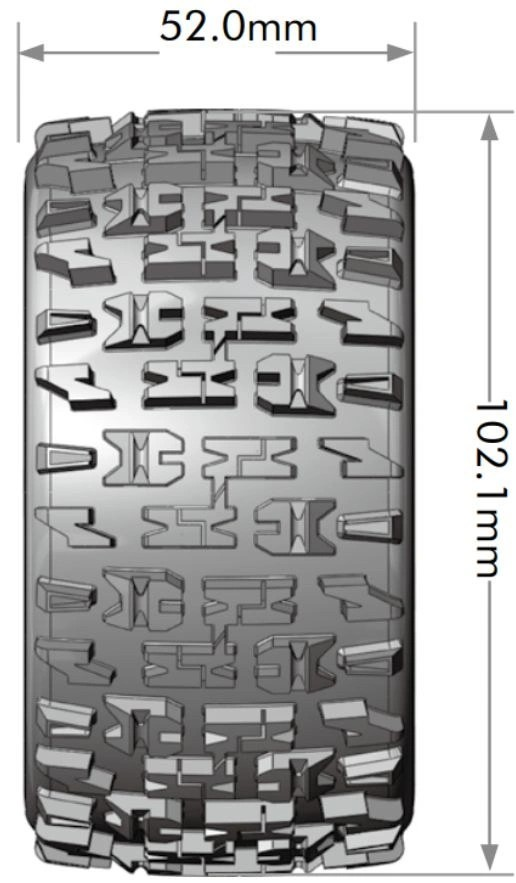 Louise ST-PIONEER 1/10 Soft Tires & Wheels 12mm 14mm 17mm Hex LT3227SX