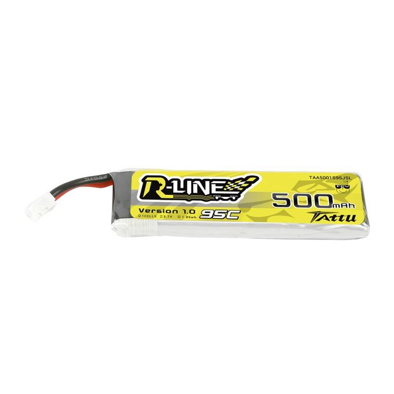 Tattu R-Line 500mAh 3.7V 95C 1S LiPo Battery PH2.0