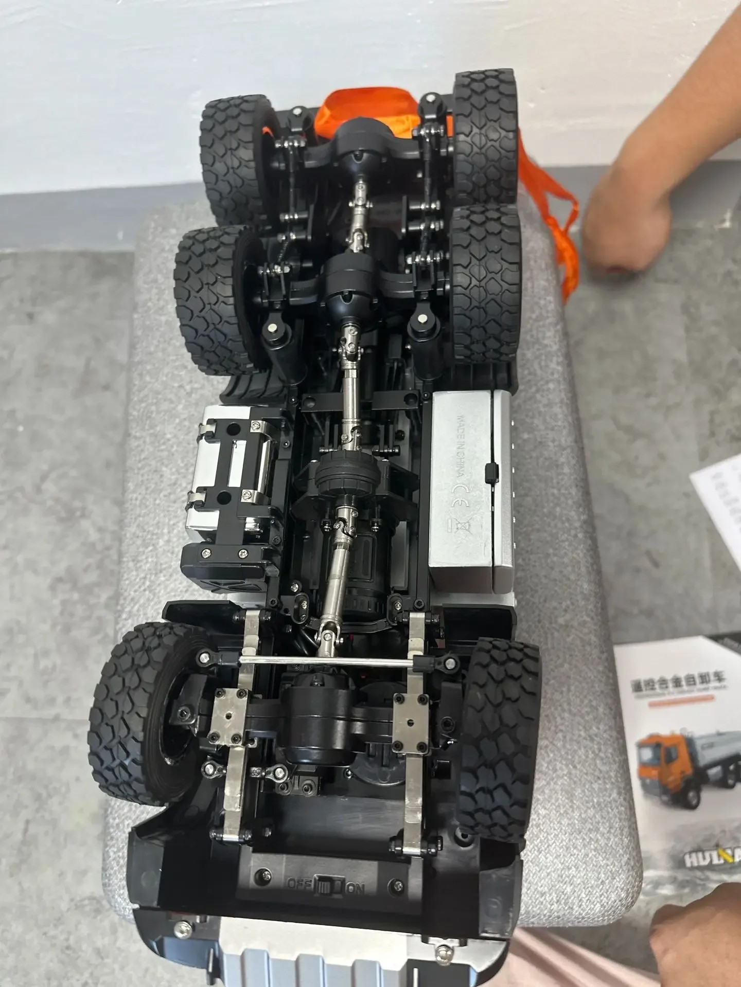HUINA 1598 1/14 RC Dump Truck 6x6 11CH 2.4GHz – Τηλεκατευθυνόμενο Φορτηγό Ανατροπής Orange