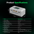 Gens ace iMars D300 Plus Smart Charger Dual Channel | G-Tech | Bluetooth | Racerc