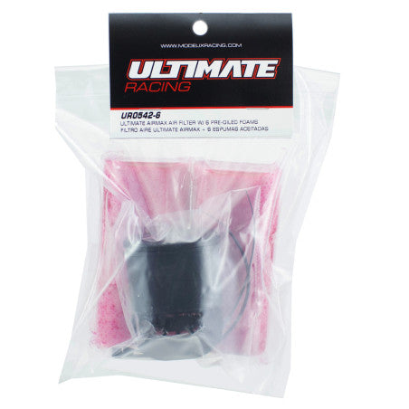 Ultimate Racing AIRMAX Air Filter με 6 Pre-Oiled Foams – 1/8 Offroad