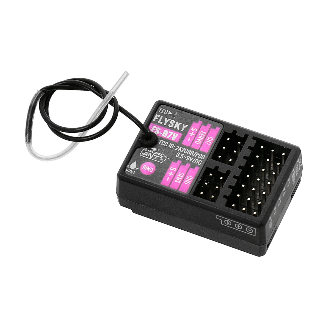 Flysky R7V ANT Receiver with Gyro 7CH – Δέκτης 7 Καναλιών με Ενσωματωμένο Gyro