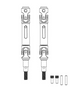 MJX Hyper Go 14211 Telescopic Drive Shafts (2 Pack) - Part Number 14410C
