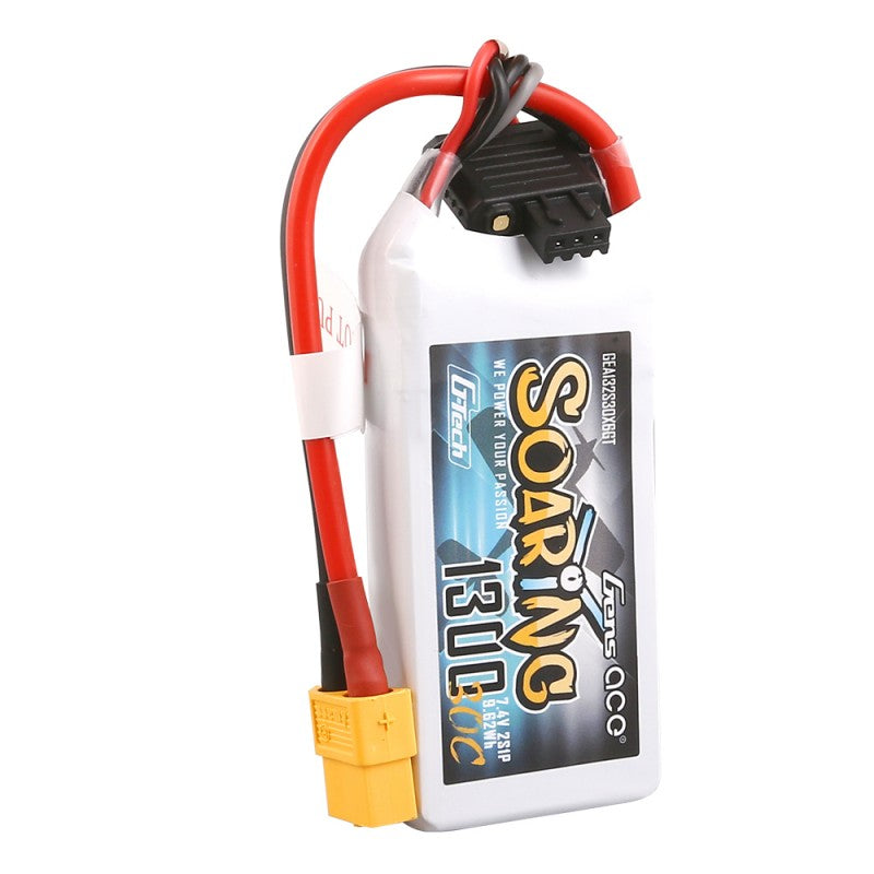 Gens ace G-Tech Soaring 1300mAh 7.4V 30C 2S LiPo Battery με XT60 Plug