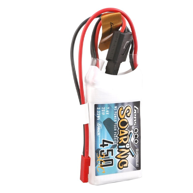 Gens Ace G-Tech Soaring 450mAh 7.4V 30C 2S LiPo Battery JST-SYP