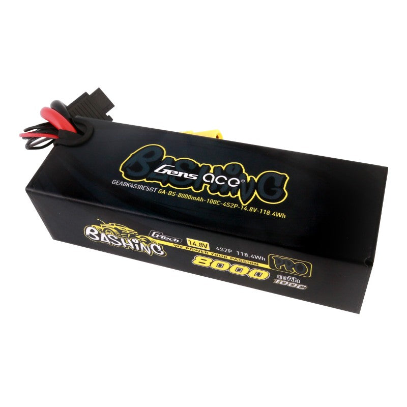 Gens Ace G-Tech 8000mAh 14.8V 100C 4S LiPo Battery EC5 – Bashing Series