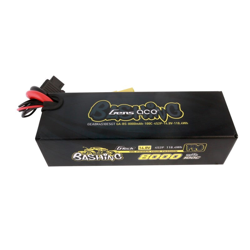 Gens Ace G-Tech 8000mAh 14.8V 100C 4S LiPo Battery EC5 – Bashing Series