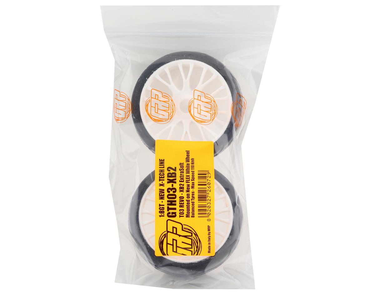 1/8 GT T03 REVO Mounted Tires – Κολλημένα Λάστιχα σε 20 Spoke FLEX White Wheels με Επιλογή Γόμας XB / XM