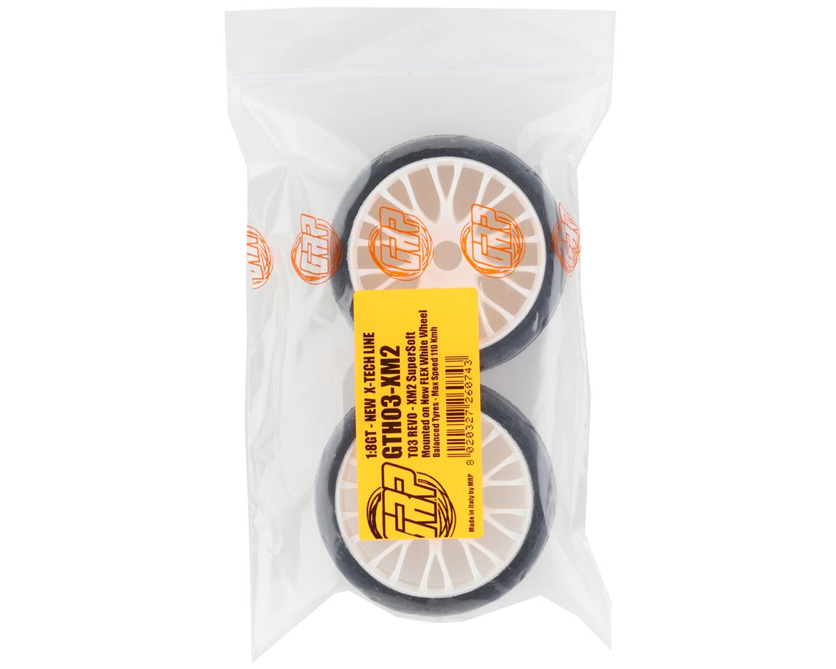 1/8 GT T03 REVO Mounted Tires – Κολλημένα Λάστιχα σε 20 Spoke FLEX White Wheels με Επιλογή Γόμας XB / XM