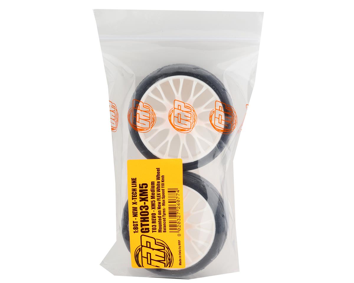 1/8 GT T03 REVO Mounted Tires – Κολλημένα Λάστιχα σε 20 Spoke FLEX White Wheels με Επιλογή Γόμας XB / XM