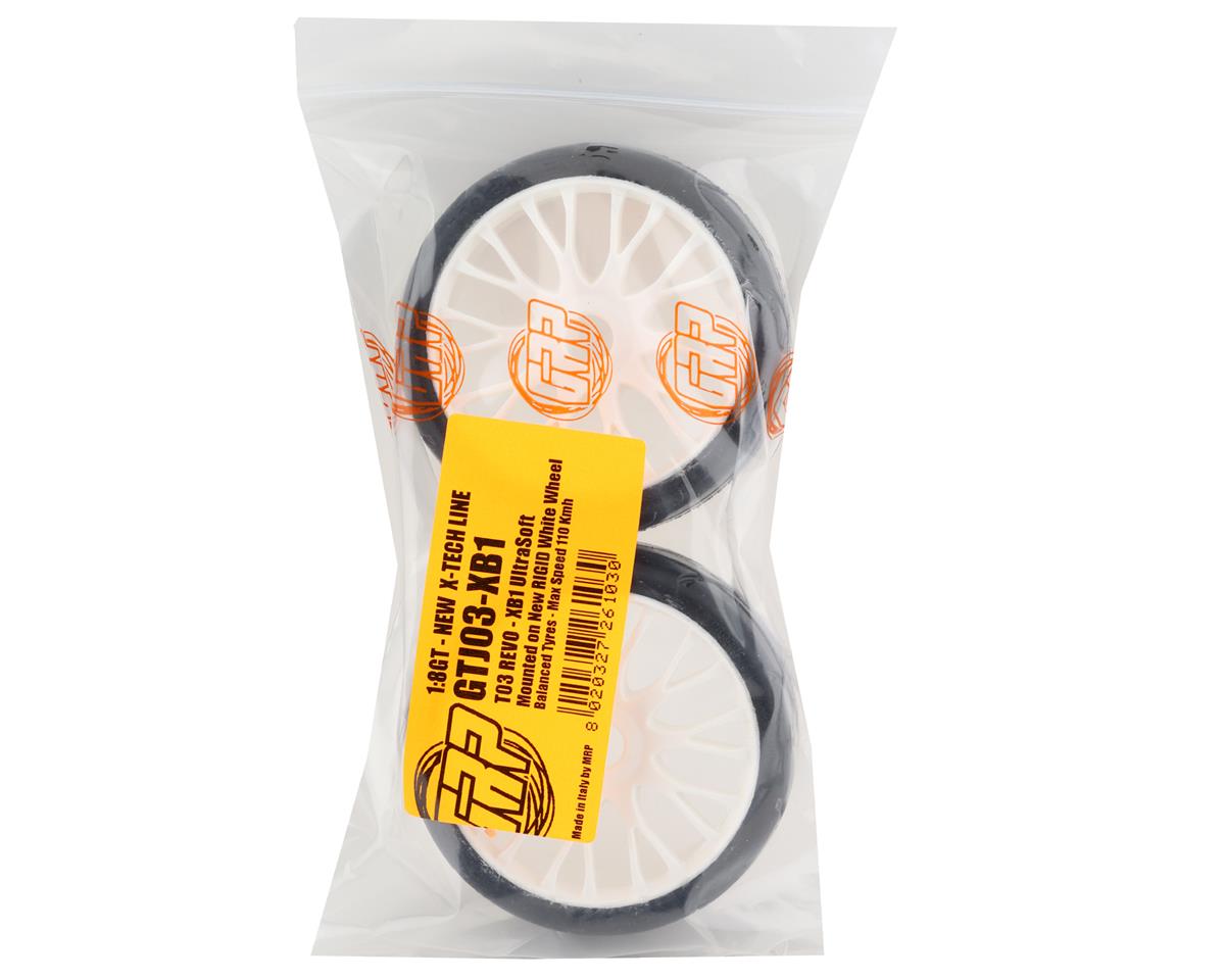1/8 GT T03 REVO Mounted Tires – Κολλημένα Λάστιχα σε 20 Spoke RIGID White Wheels με Επιλογή Γόμας XB / XM