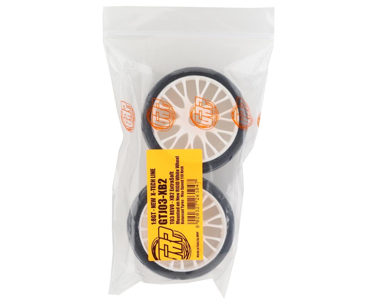 1/8 GT T03 REVO Mounted Tires – Κολλημένα Λάστιχα σε 20 Spoke RIGID White Wheels με Επιλογή Γόμας XB / XM