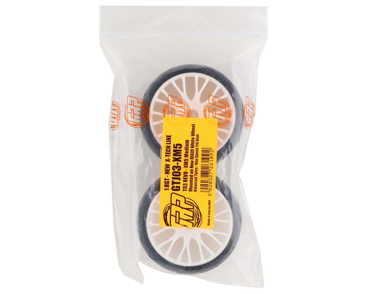 1/8 GT T03 REVO Mounted Tires – Κολλημένα Λάστιχα σε 20 Spoke RIGID White Wheels με Επιλογή Γόμας XB / XM