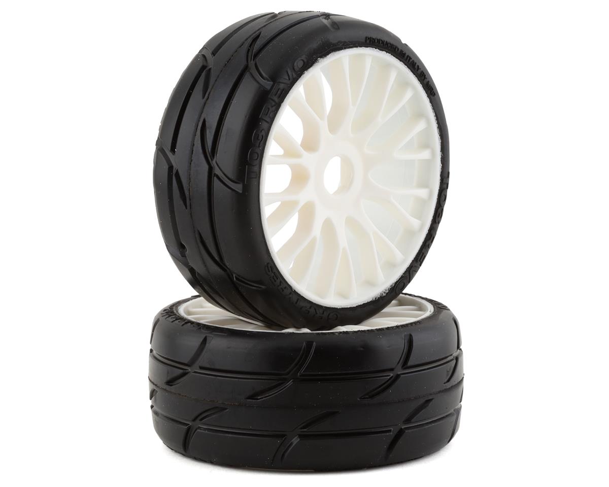 1/8 GT T03 REVO Mounted Tires – Κολλημένα Λάστιχα σε 20 Spoke RIGID White Wheels με Επιλογή Γόμας XB / XM