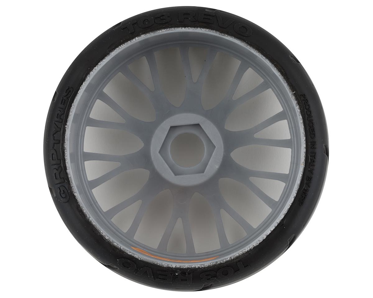 1/8 GT T03 REVO Mounted Tires – Κολλημένα Λάστιχα σε 20 Spoke FLEX Silver Wheels με Επιλογή Γόμας XB / XM