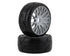 1/8 GT T03 REVO Mounted Tires – Κολλημένα Λάστιχα σε 20 Spoke FLEX Silver Wheels με Επιλογή Γόμας XB / XM
