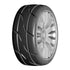 1/8 GT T03 REVO Mounted Tires – Κολλημένα Λάστιχα σε 20 Spoke FLEX Silver Wheels με Επιλογή Γόμας XB / XM