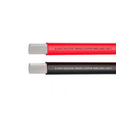 ProtonRC High Quality Ultra Flexible 8AWG Silicone Wire 1m (Red) + 1m (Black)