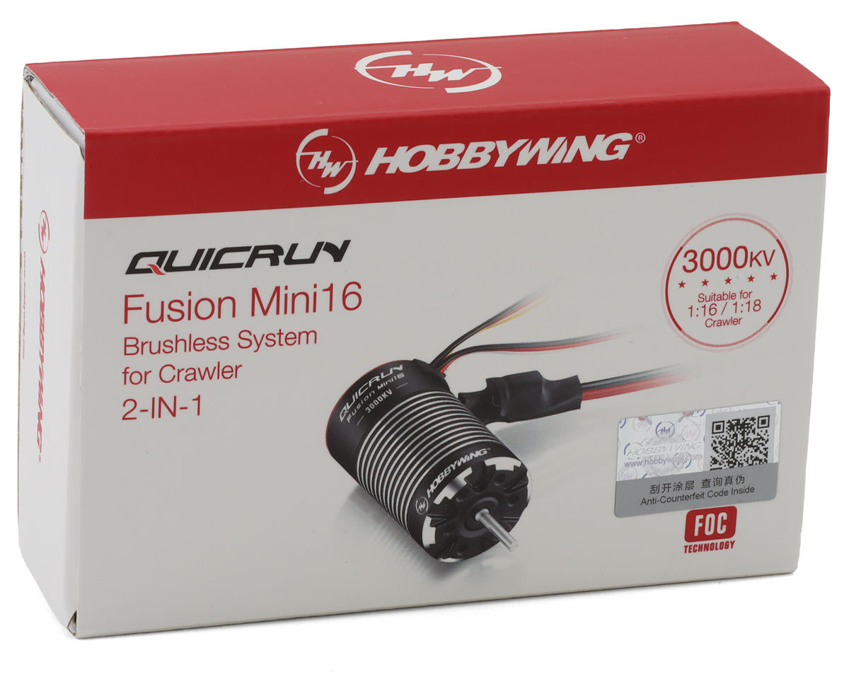 Hobbywing Quicrun Mini16 Fusion 370 3000kV 2-in-1 ESC Motor System