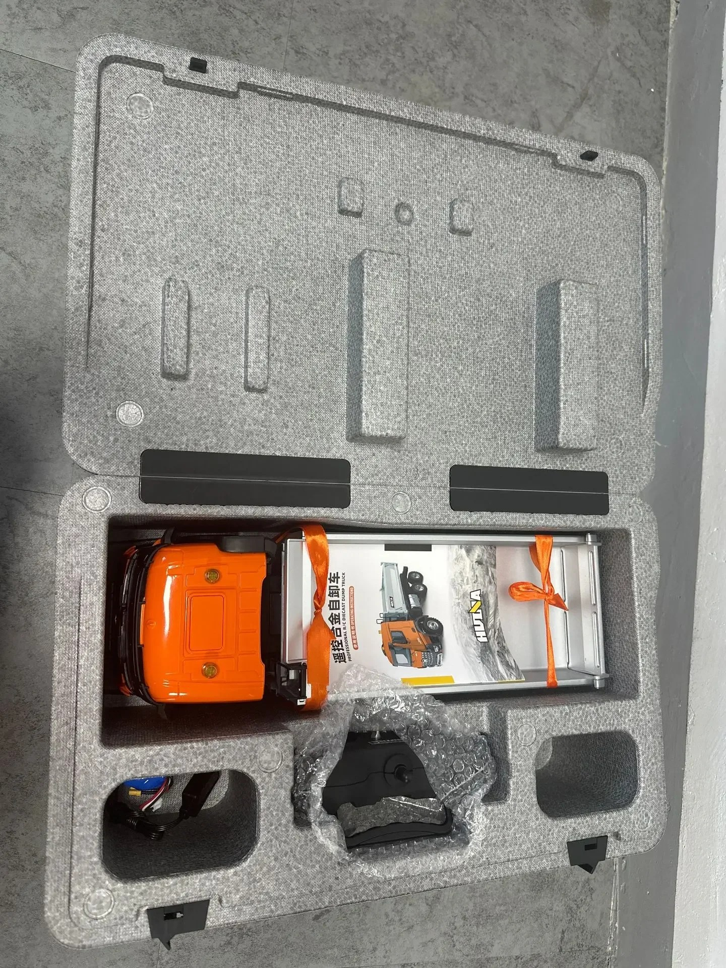 HUINA 1598 1/14 RC Dump Truck 6x6 11CH 2.4GHz – Τηλεκατευθυνόμενο Φορτηγό Ανατροπής Orange