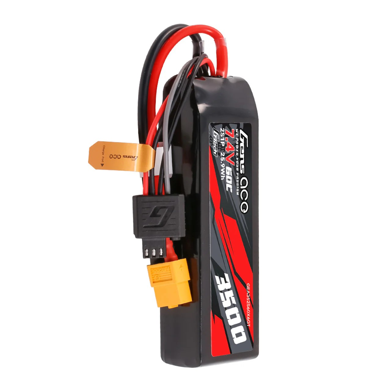 Gens ace G-Tech 3500mAh 7.4V 60C 2S LiPo Battery με XT60 Plug