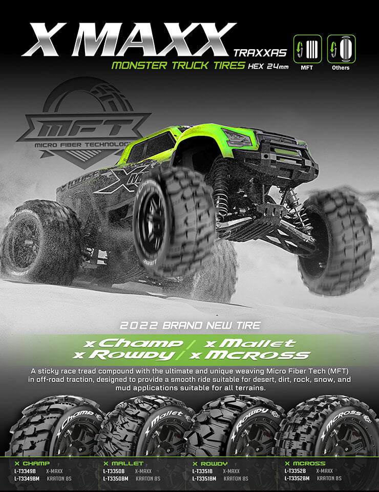Louise RC X-MALLET MFT All-Terrain Tires for Traxxas X-Maxx (2pcs)
