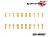 VP Pro 4mmx10mm Gold Plated Alloy Steel Hex. Socket Head Screws（20pcs)