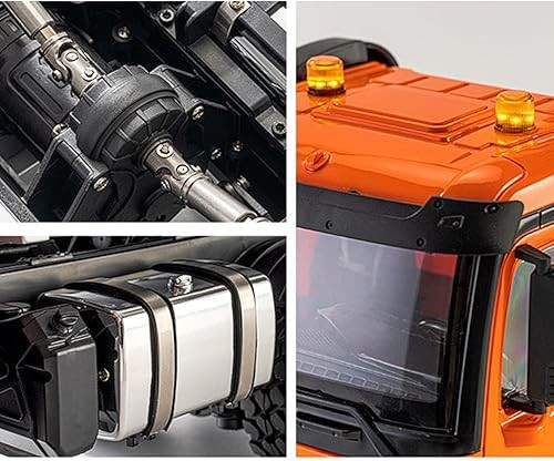 HUINA 1598 1/14 RC Dump Truck 6x6 11CH 2.4GHz – Τηλεκατευθυνόμενο Φορτηγό Ανατροπής Orange