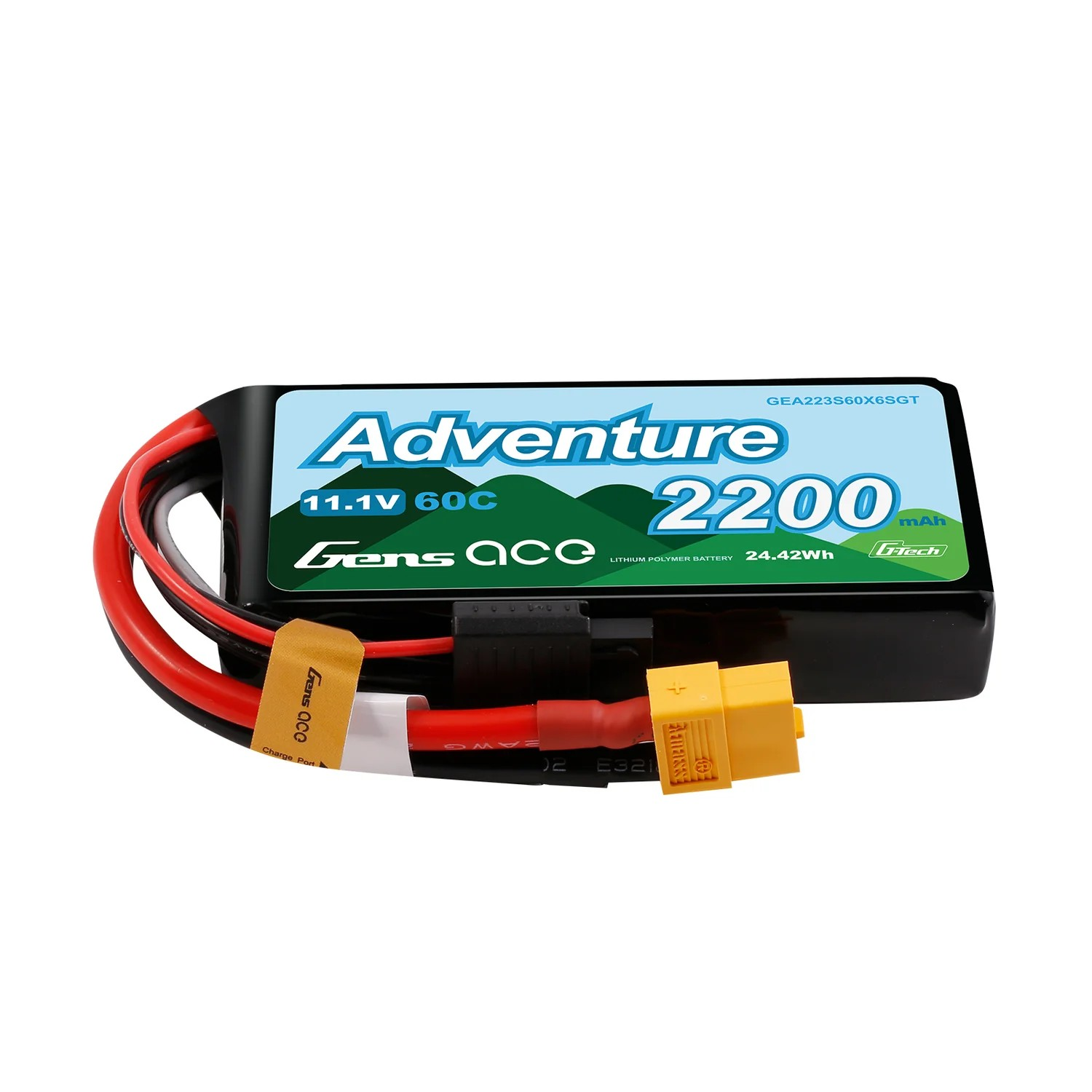 Gens ace Adventure G-Tech 2200mAh 3S 60C LiPo Battery XT60 | Racerc