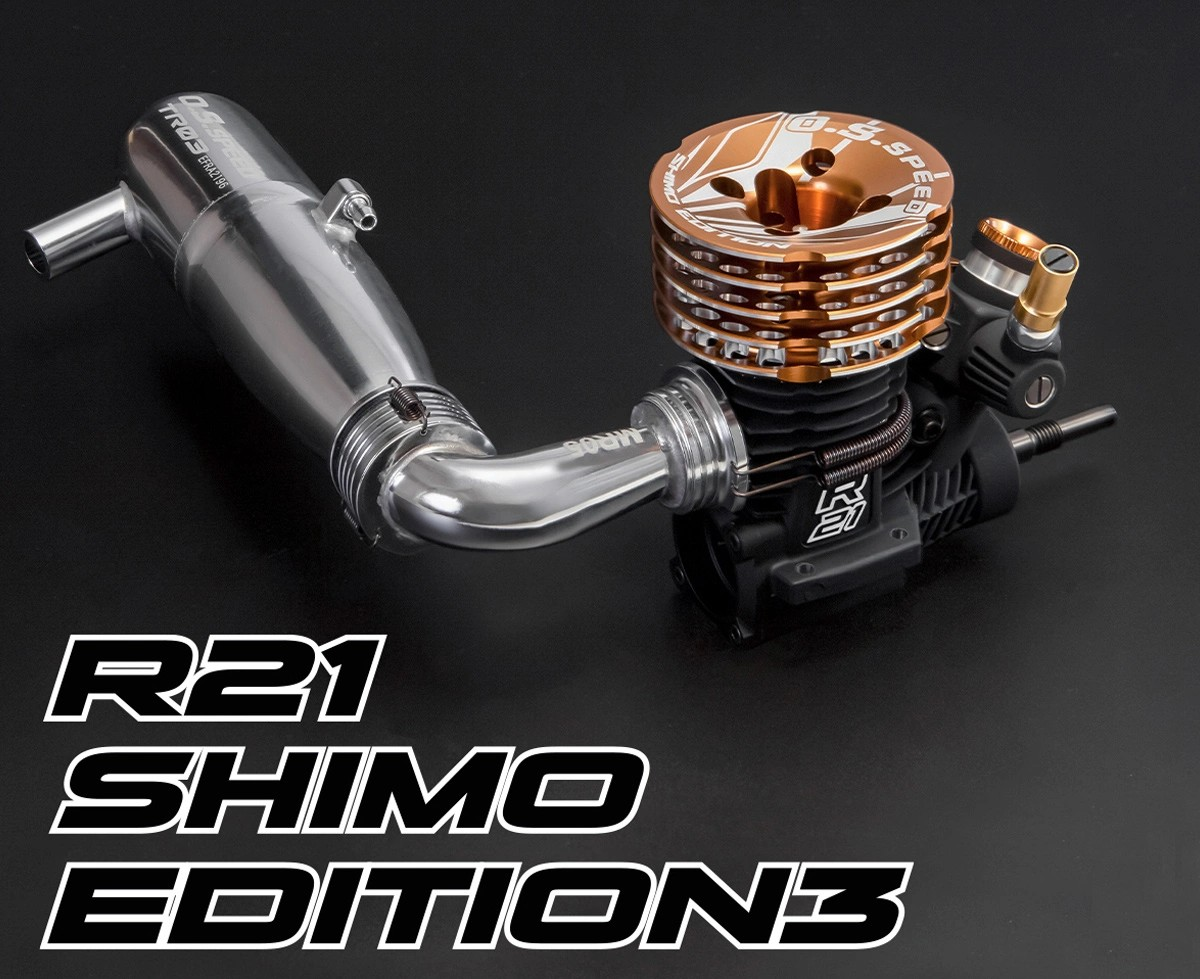 O.S. Speed R21 Shimo Edition 3 Racing Engine Combo (TR03 EFRA2196 & MR05)