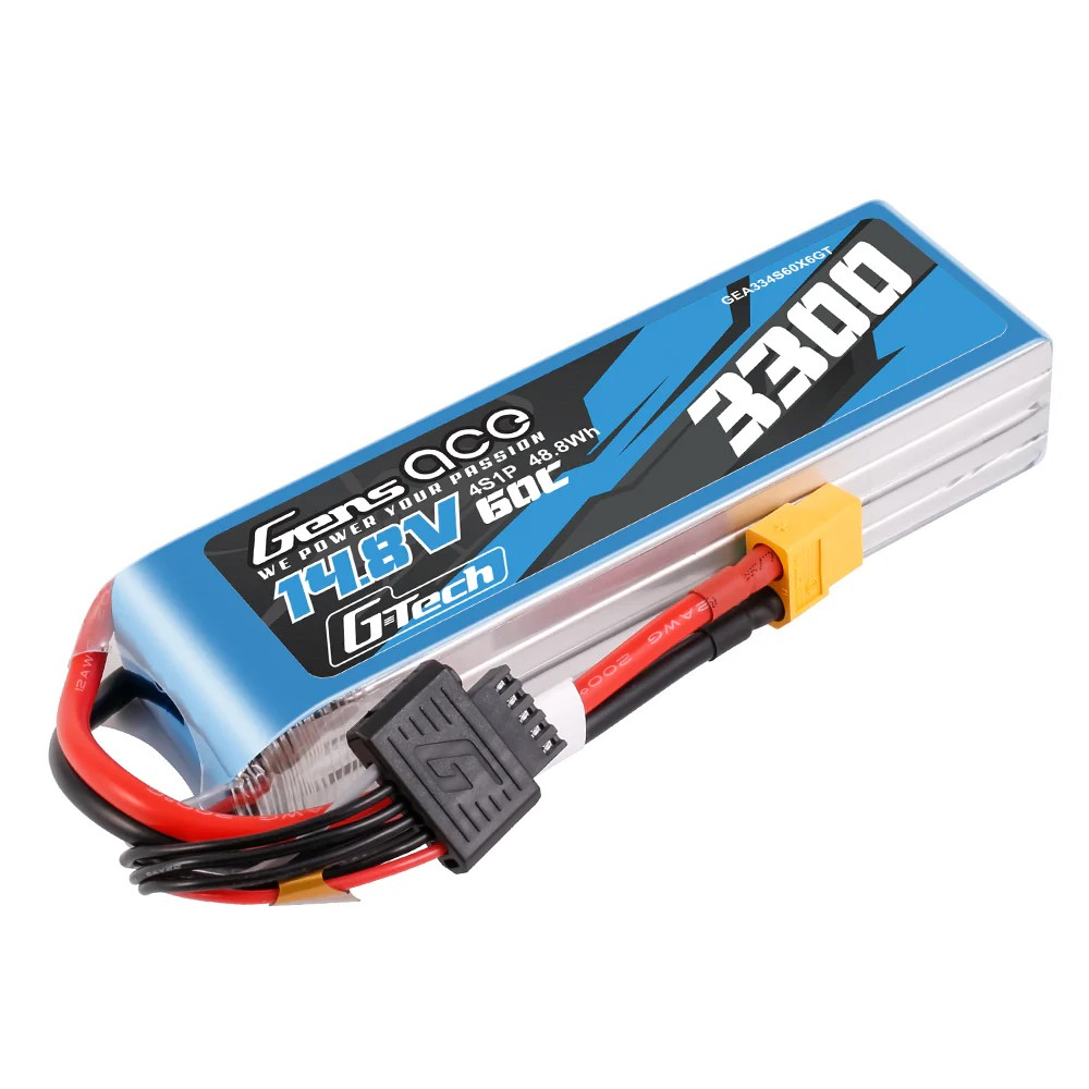 Gens Ace G-Tech 3300mAh 14.8V 60C 4S LiPo Battery XT60