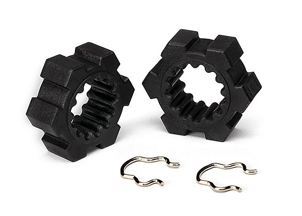 Traxxas Wheel Hubs with Clips Rear (2) Funco Sand Car