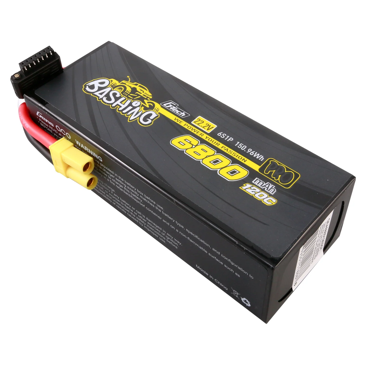 Gens ace G-Tech 6800mAh 22.2V 120C 6S HardCase LiPo Battery με EC5 (Bashing Series)