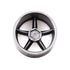 MST FLAT SILVER 5 SPOKES WHEEL OFFSET 5 (4)