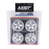 MST FLAT SILVER 5 SPOKES WHEEL OFFSET 5 (4)