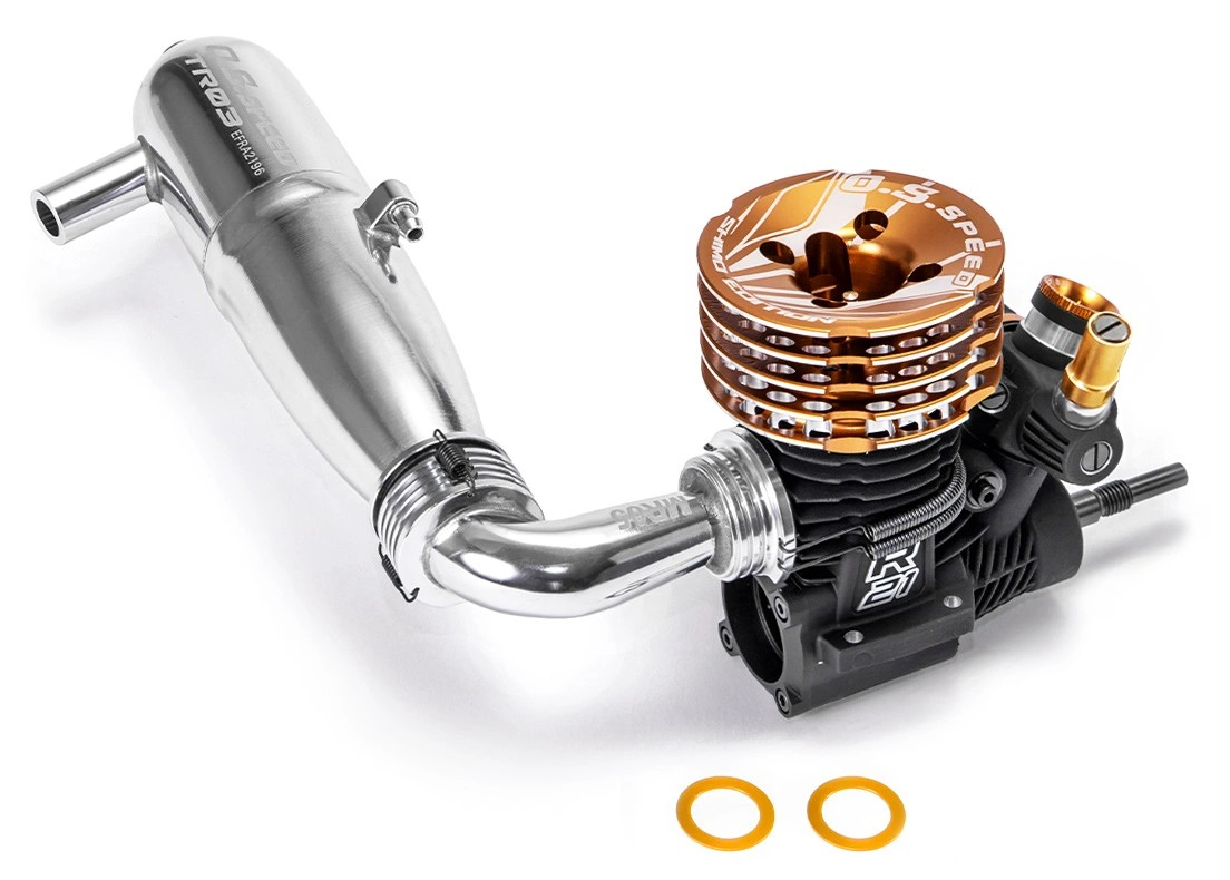 O.S. Speed R21 Shimo Edition 3 Racing Engine Combo (TR03 EFRA2196 & MR05)