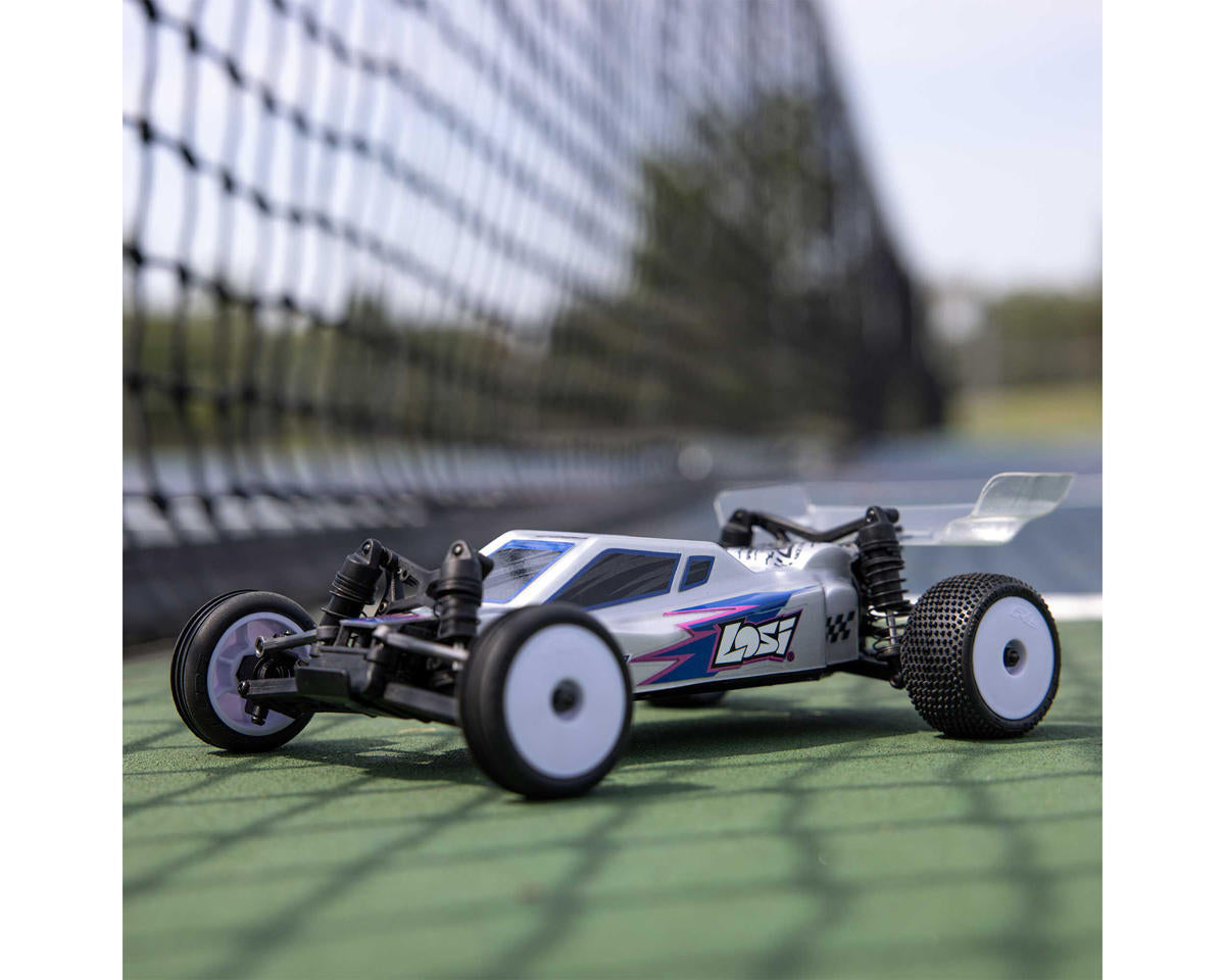 Losi Micro-B 1/24 RTR 2WD Buggy Silver με Μπαταρία & Φορτιστή | Racerc