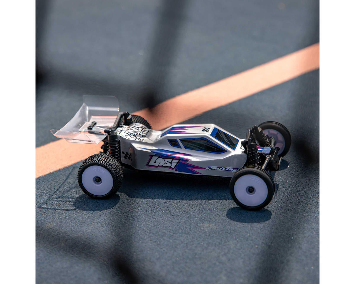 Losi Micro-B 1/24 RTR 2WD Buggy Silver με Μπαταρία & Φορτιστή | Racerc