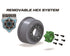Louise SC-PIONEER 1/10 Short Course Tires Soft με Μαύρες Ζάντες & Replaceable Hex System
