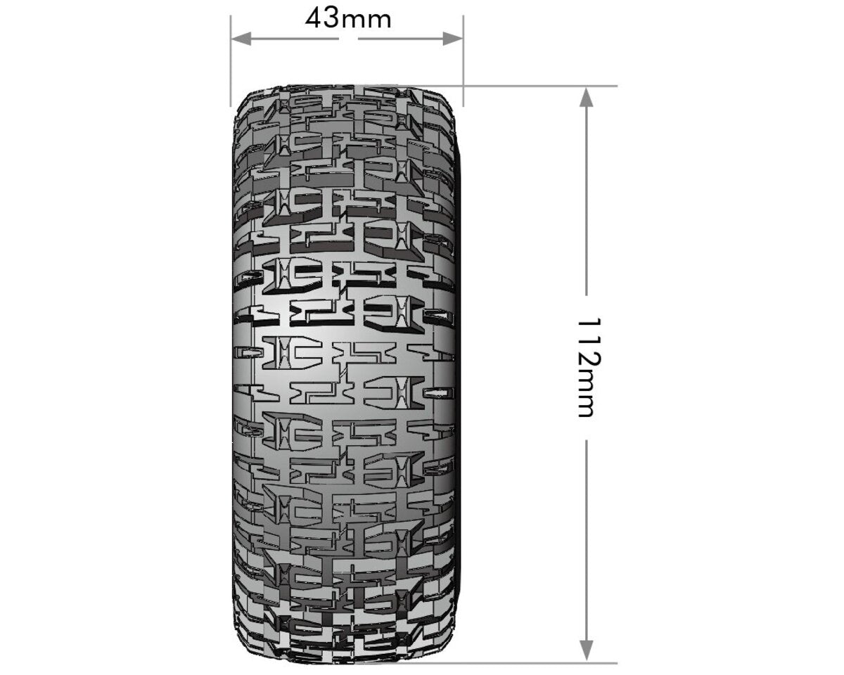 Louise SC-PIONEER 1/10 Short Course Tires Soft με Μαύρες Ζάντες & Replaceable Hex System
