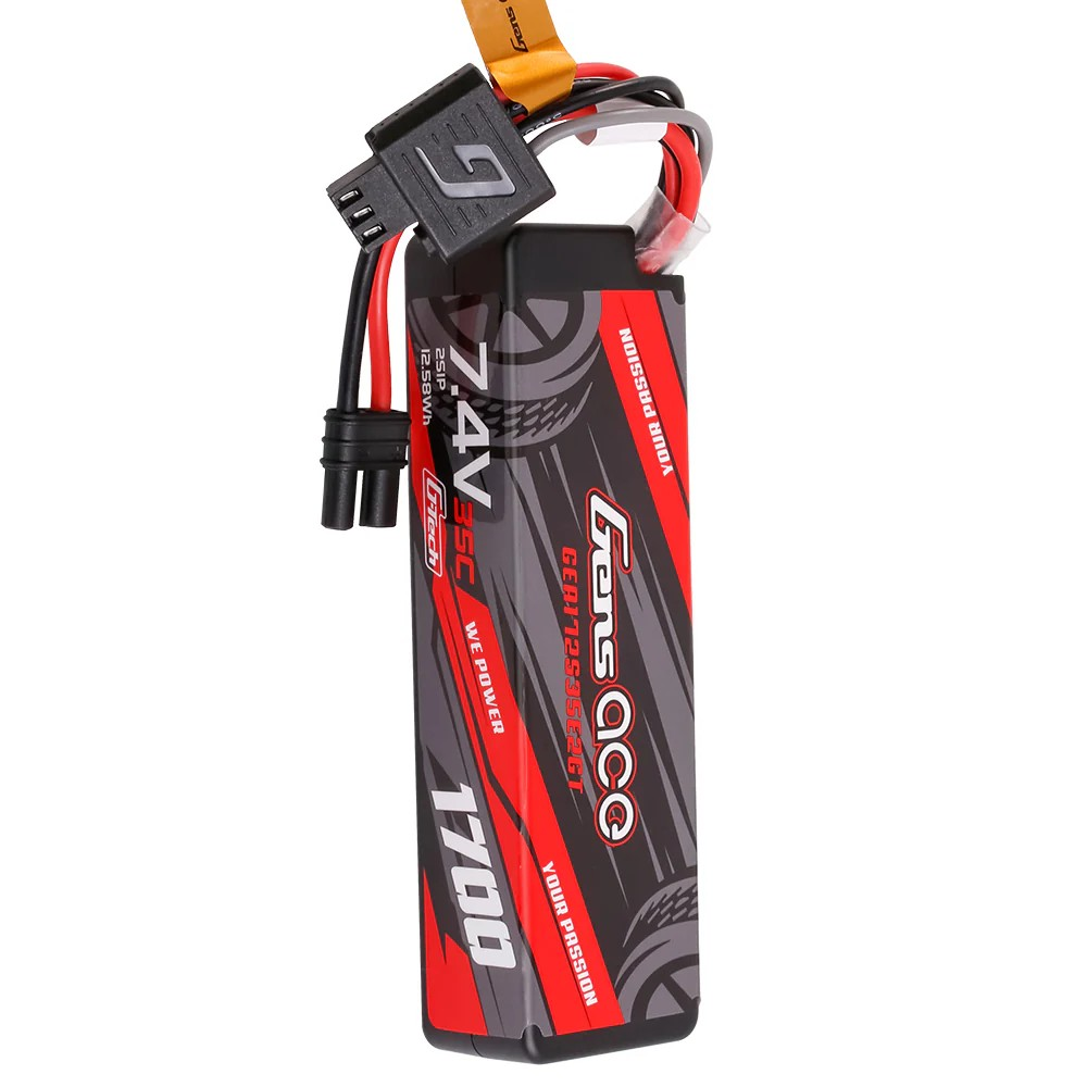 Gens ace G-Tech 1700mAh 7.4V 35C 2S HardCase LiPo Battery με iEC2 Plug
