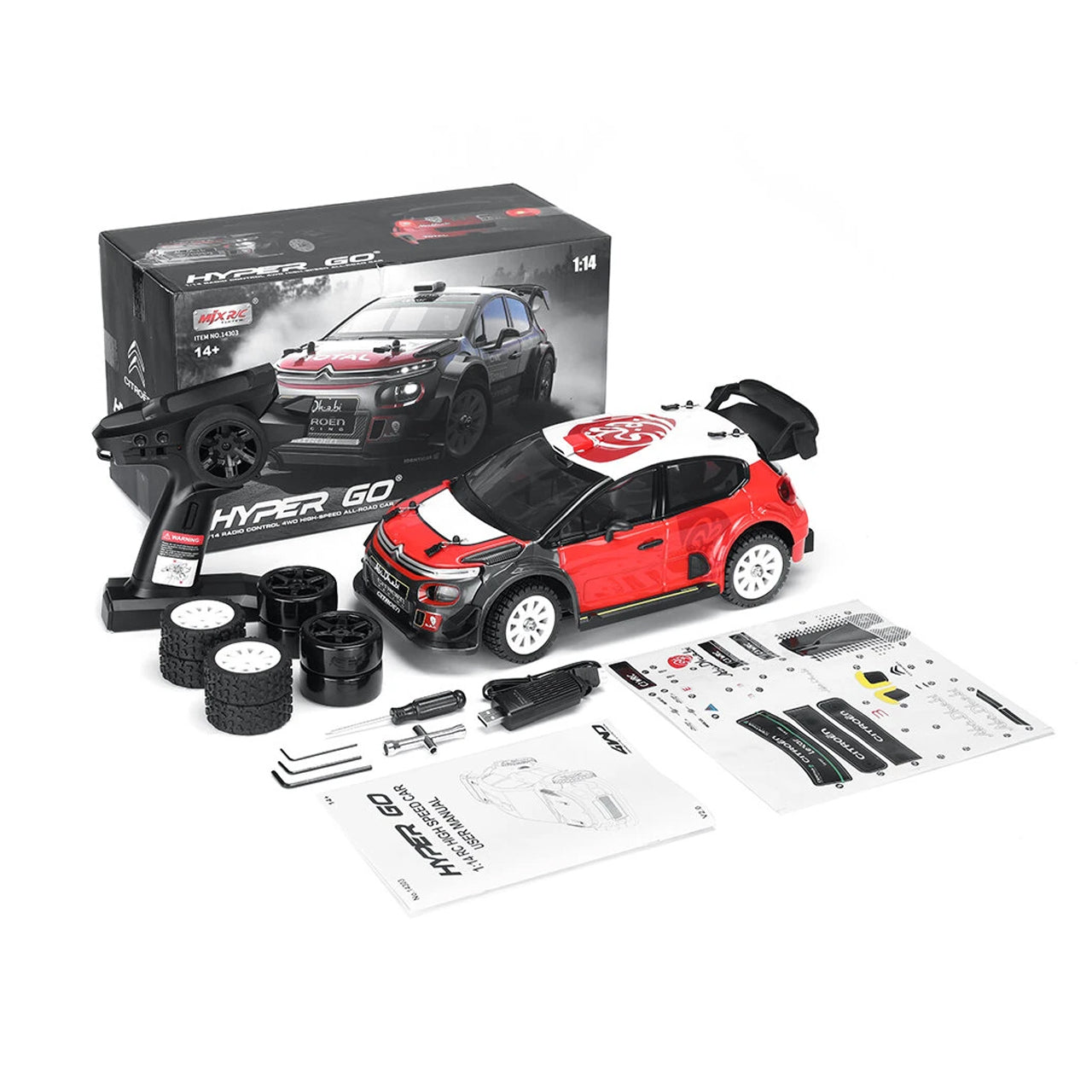 MJX Hyper Go 14303 1/14 Brushless 4WD Drift Rally Car