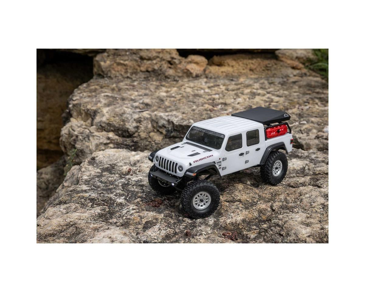 Axial SCX24 Jeep JT Gladiator 1/24 4WD RTR Scale Mini Crawler – White | 2.4GHz Radio