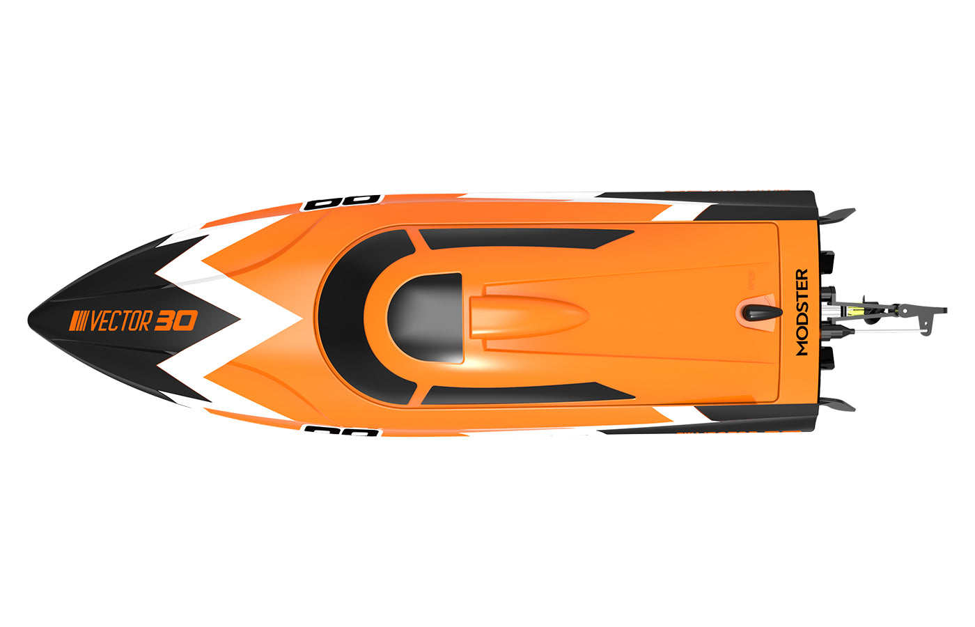 Modster Vector SR30 RC Racing Boat 2S RTR (Orange) – 22km/h